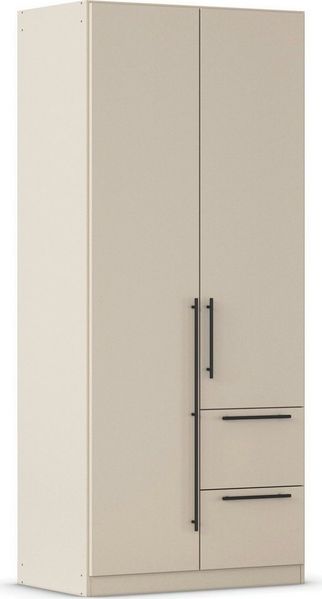rauch Kleiderschrank Drehtürenschrank Schrank Garderobe Wäscheschrank Schlafzimmer AVOLA (3 verschiedene Ausstattungen BASIC/CLASSIC/PREMIUM (inkl. SOFT-CLOSE) mit hochwertigen Stangengriffen aus Metall in Schwarz MADE IN GERMANY