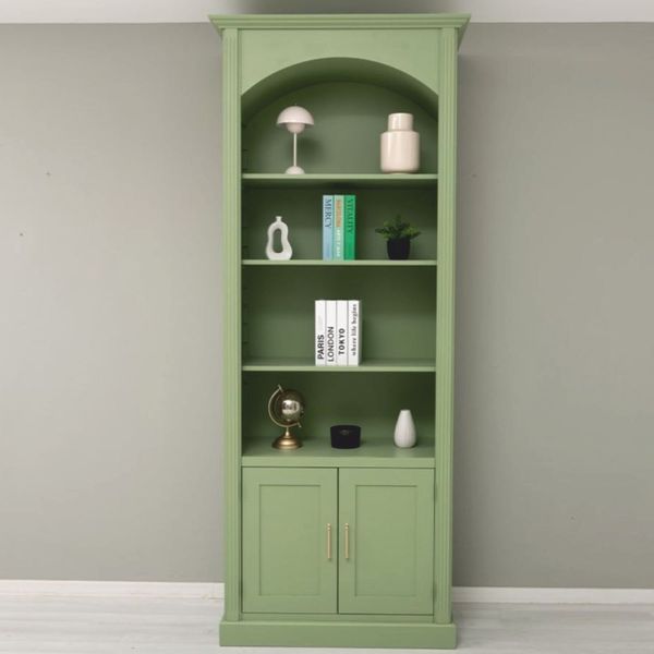 Casa Padrino Landhausstil Bücherschrank Hellgrün 102 x H. 250 cm - Landhausstil Möbel