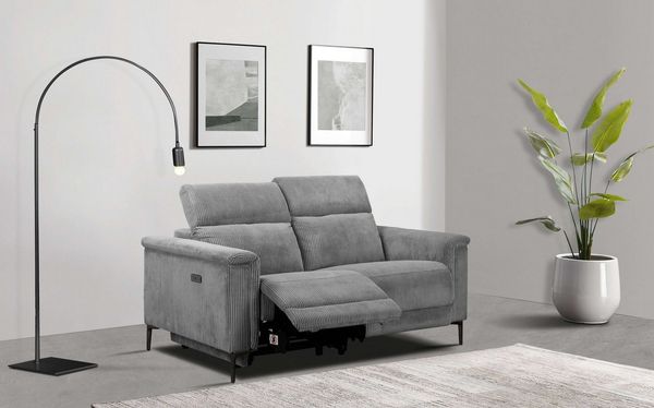 Places of Style 2-Sitzer Lund in Cord, mit manueller o. elektrischer, Relaxfunktion, USB, Kopfteilverstellung, Breite 160 cm