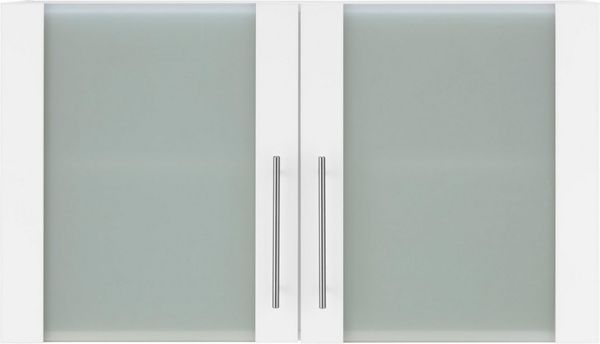 wiho Küchen Glashängeschrank Cali Front mit Glaseinsatz