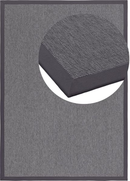 Dekowe Teppich Naturino Rips, rechteckig, Höhe: 7 mm, Flachgewebe, Sisal-Optik, mit Bordüre, In- und Outdoor geeignet