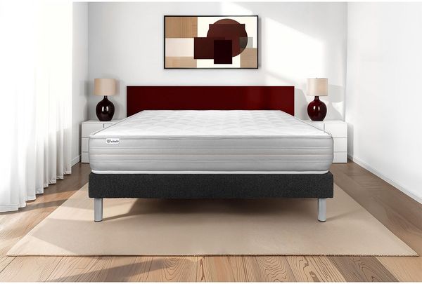 Matratzenset VITALMEMO 130 x 200 cm Bettrahmen Kit schwarz