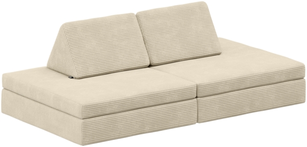 Bellabino 'Nile' Spielsofa, 4-tlg, Cord, beige Bild 1