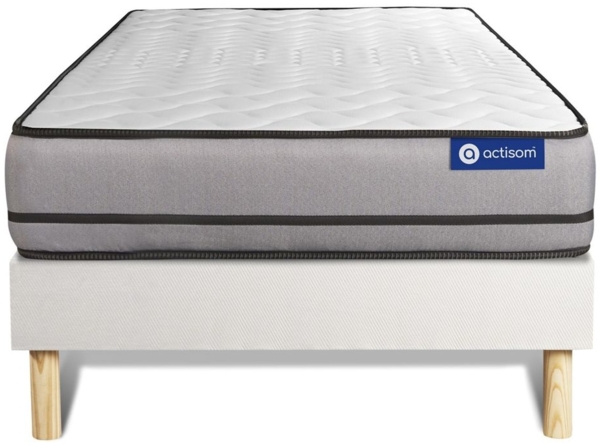 Actimemo night matratze 80x190cm + Bettgestell mit lattenrost , Härtegrad 5 , Memory-Schaum , Höhe : 20 cm