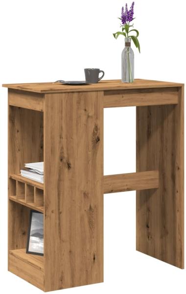 vidaXL Bartisch mit Regal Artisan-Eiche 90x47,5x103,5 cm Holzwerkstoff 854345