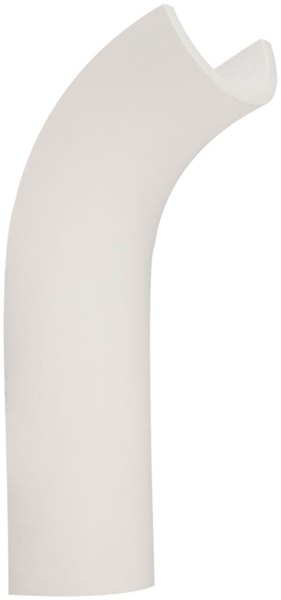 LED Wandlampe, Gips, weiß, H 30 cm