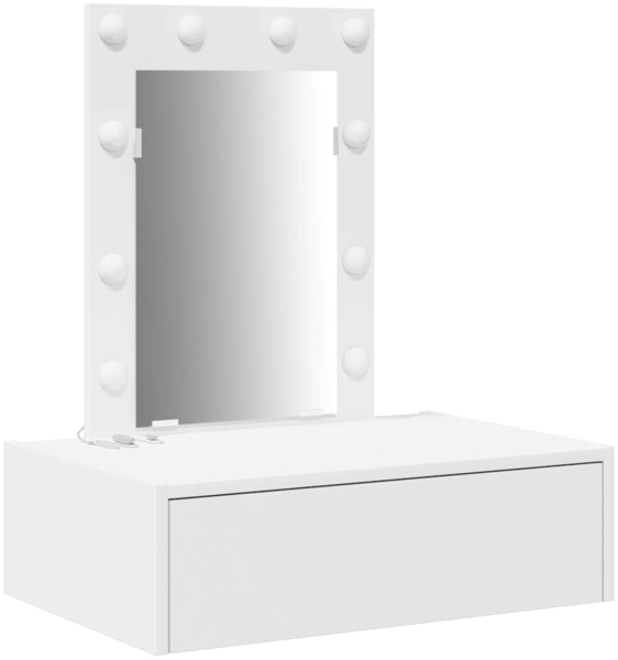 vidaXL Schminktisch mit Schubladen Weiß 60 x 40 x 70 cm Holzwerkstoff 865217