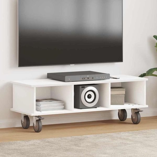TV-Ständer, TV-regal Weiß 100 x 35 x 35 cm Holzwerkstoff
