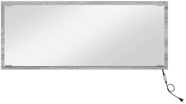 vidaXL Spiegel Graues Sonoma 90 x 8,5 x 37 cm Holzwerkstoff 822818