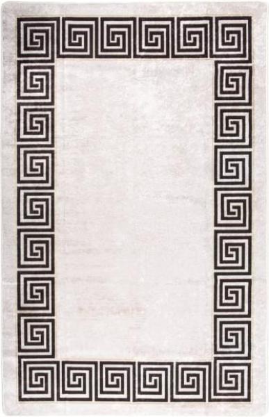 vidaXL Teppich Waschbar 160x230 cm Hellbeige Rutschfest 337949