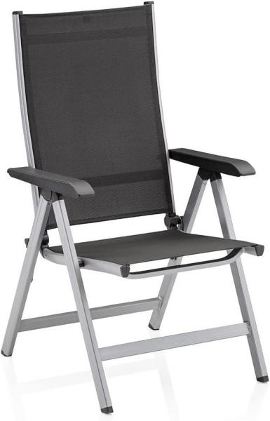 Kettler Basic Plus Klappsessel Multipositionssessel Gartensessel silber