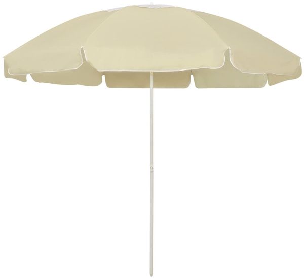 vidaXL Strandschirm Sandgelb 240 cm 314711