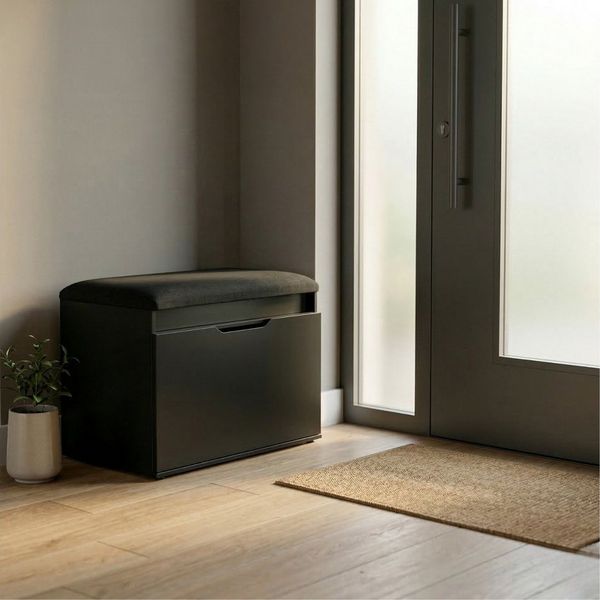 BOXIMO Schuhschrank Schuhschrank mit Sitzfläche und Stauraum VIRA, 60 x 50 x 35 cm (Schuhschrank GRADIA mit Sitzbank)