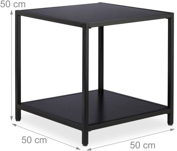Beistelltisch mit Schwarzglas Bild 4