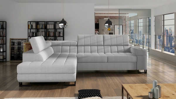 Ecksofa Laris, Seite: Links, Farbe: Enzo 162