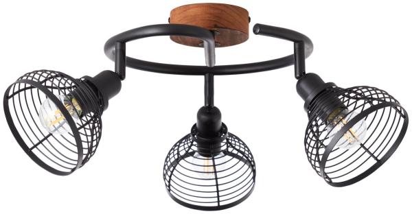 Brilliant Leuchten No. 47733-76 Spotspirale Avia 3-flammig E14 holz schwarz