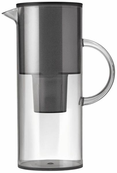 Stelton EM Wasserfilterkanne 2,0 L. - smoke, Designer Karaffe, Ø 10,5cm Höhe 23,3cm, 1310-10