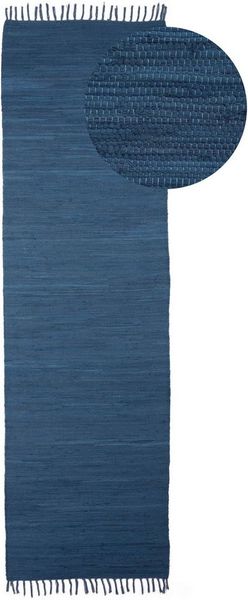 carpetfine Teppich Kelim Chindi uni, auch als Läufer, rechteckig, Höhe: 5 mm, Wendeteppich, reine Baumwolle, handgewebt, Uni-Farben, mit Fransen