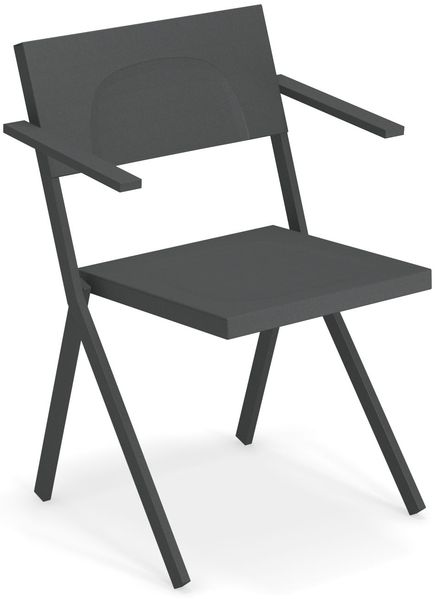 2er Set Mia Gartenstuhl grau