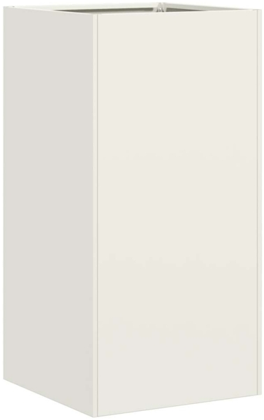 vidaXL Pflanzkübel Weiß 40x40x80 cm Kaltgewalzter Stahl 860704