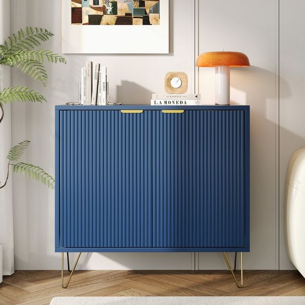 Furnishings Home Sideboard Buffet, TV Board, Schrank für Wohnzimmer Esszimmer Flur Schlafzimmer (1 St), Schrank mit Füße,Aufbewahrungsschrank mit verstellbare Ablage