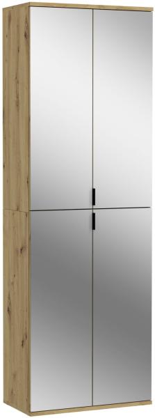 Spiegelschrank >Projekt X< in Artisan Eiche / Spiegelglas - 61x193x34cm (BxHxT)