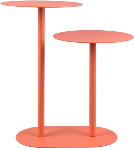 MIRRORS AND MORE 'Ferra' Beistelltisch Metall, apricot, 50x53x30 cm