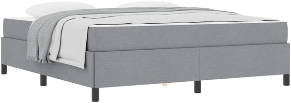vidaXL Boxspringbett Hellgrau 180 x 200 cm Stoff 3398878 Bild 2