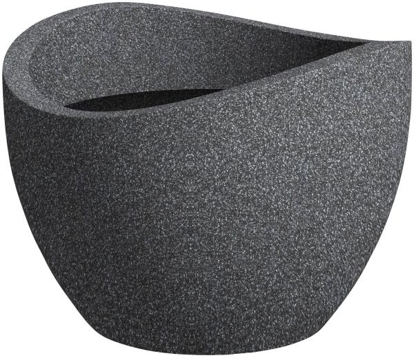 Scheurich Übertopf Wave Globe Serie 250 schwarz granit Ø 50 cm