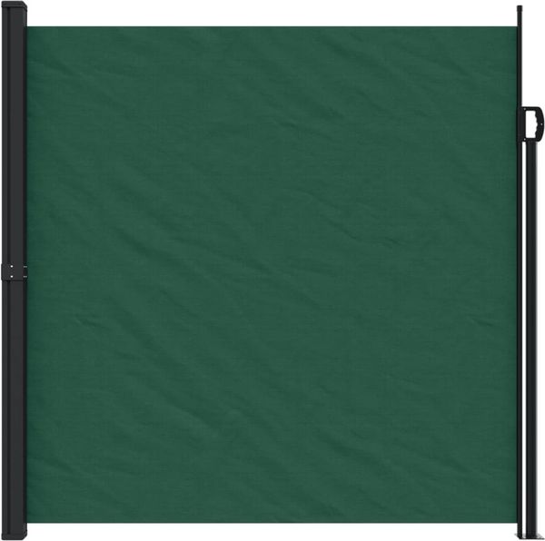 vidaXL Seitenmarkise Ausziehbar Dunkelgrün 200x600 cm 4004560 Bild 3