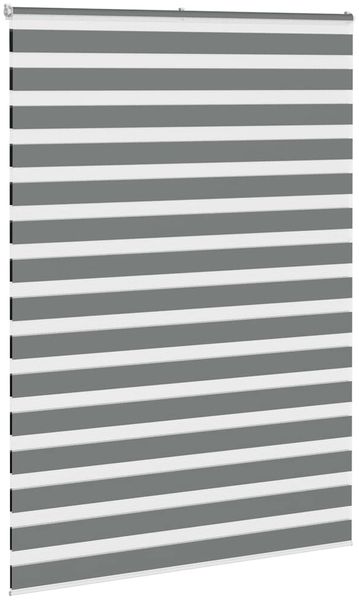 vidaXL Doppelrollo Dunkelgrau 165x200 cm Stoffbreite 160,9 cm Polyester 4014170 Bild 3