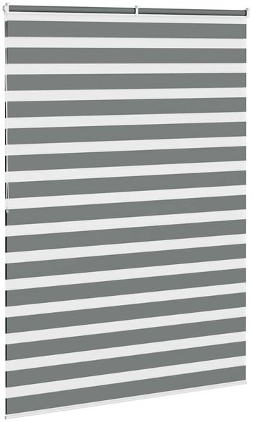 vidaXL Doppelrollo Dunkelgrau 165x200 cm Stoffbreite 160,9 cm Polyester 4014170 Bild 4
