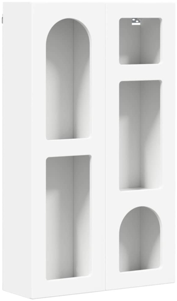 vidaXL Hängeschrank mit Regal Weiß 59 x 20 x 100 cm Holzwerkstoff 891364