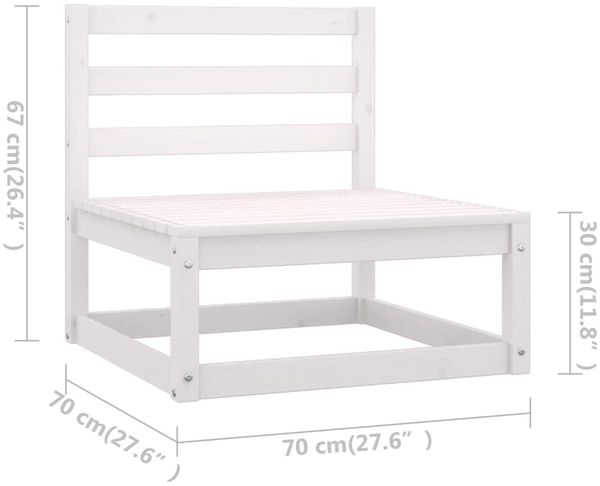 vidaXL 6-tlg. Garten-Lounge-Set mit Kissen Kiefer Massivholz 3076590 Bild 9