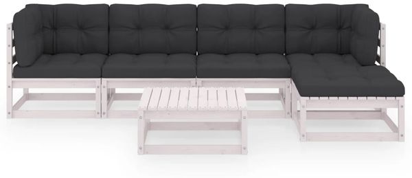 vidaXL 6-tlg. Garten-Lounge-Set mit Kissen Kiefer Massivholz 3076590 Bild 3