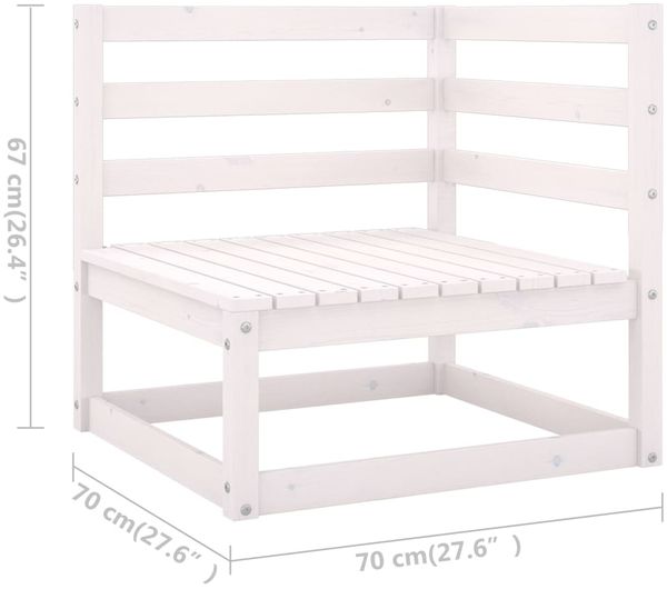 vidaXL 6-tlg. Garten-Lounge-Set mit Kissen Kiefer Massivholz 3076590 Bild 8