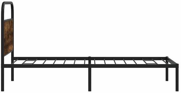 vidaXL Bettgestell ohne Matratze 90x190 cm Räuchereiche Holzwerkstoff 4100201 Bild 6