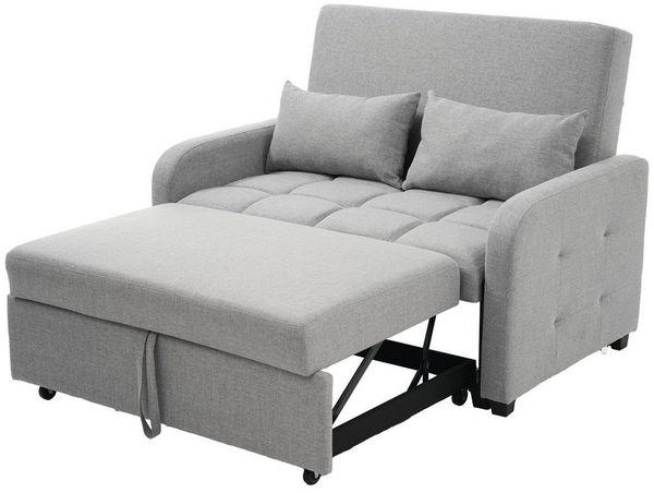 Refined Living Schlafsofa Multifunktionale Klapp-Sofa-Bett,Sofa,2-in-1 Sofa, Gästebett,Klappsofa, Angenehm weich, atmungsaktiv und verschleißfest, Verstellbares Schlafsofa mit Bettfunktion, Kompaktes Sofa, Sofa mit Kissen, Sofa für Studentenwohnheim,mi...