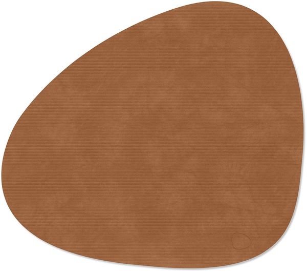 LIND DNA Table Mat Curve L 37x44 cm Corduroy Nature