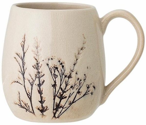 Bloomingville Becher Bloomingville Bea Becher Natur Steingut 400 ml, Steingut