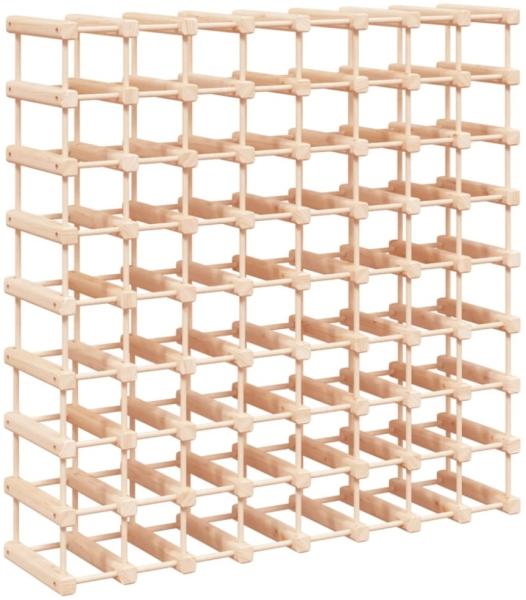 vidaXL Weinregal für 72 Flaschen 90,5x23x90,5 cm Massivholz Kiefer 353753 Bild 2