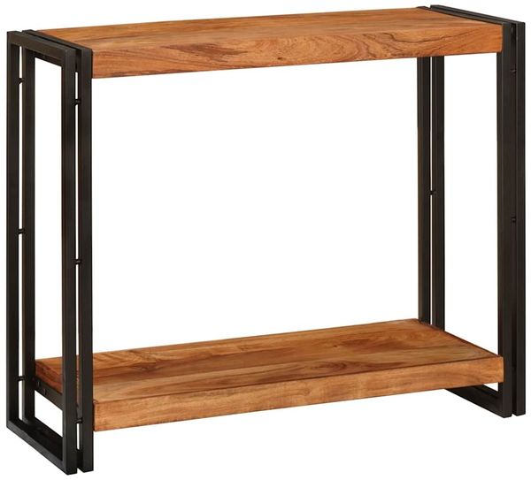 vidaXL Konsolentisch mit Regal Braun 90 x 33 x 75 cm Massivholz Akazie 4104737