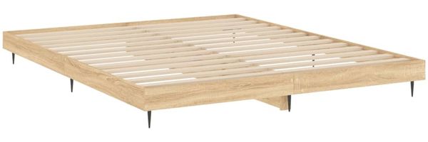 vidaXL Bettgestell ohne Matratze Sonoma-Eiche 140x200 cm Holzwerkstoff 832248 Bild 5