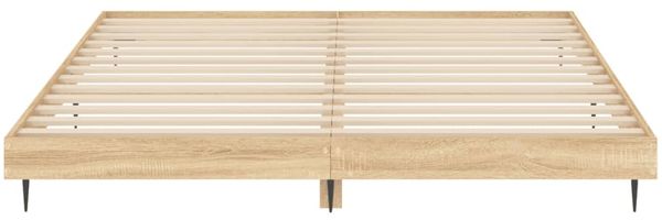 vidaXL Bettgestell ohne Matratze Sonoma-Eiche 140x200 cm Holzwerkstoff 832248 Bild 6