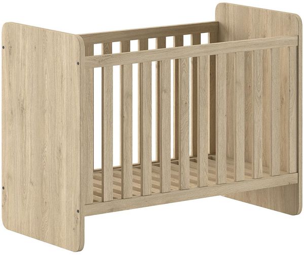 VIPACK 'Sam' Babybett, Spanplatte Eiche Melamin Dekor natur, 60 x 120 cm