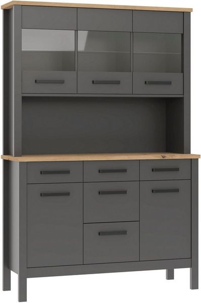 Inter Link Buffet Veneto (1-St) Stauraum-Modul, passend zur Modularen Küche, 130x45x195,5 cm