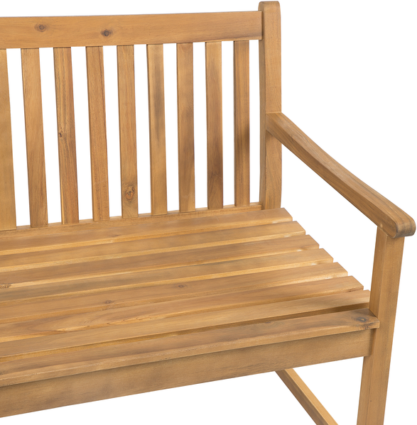 Gartenbank mit Auflage VIVARA 160 cm Zertifiziertes Akazienholz Marineblau Bild 5