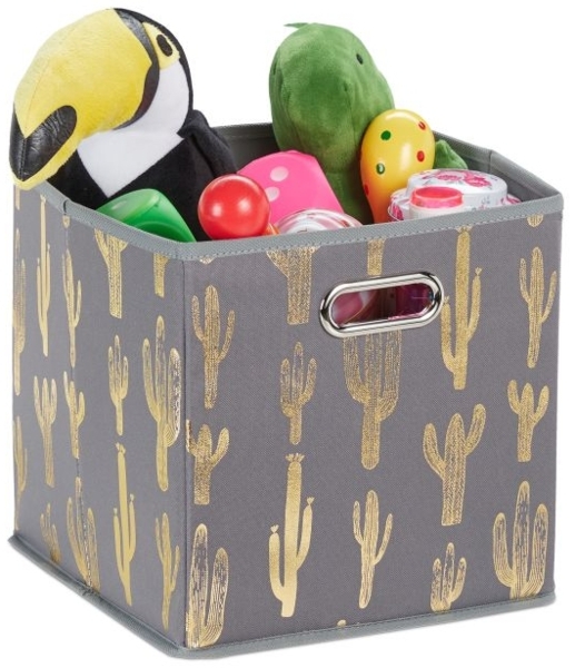 Quadratische Faltbox mit Kaktus Motiv 10035320