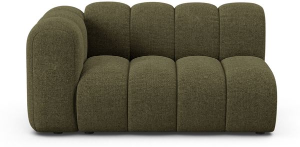 Micadoni Modulares Sofa Lupine 2-Sitzer Links Chenille Eden Grün