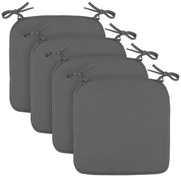 Bestlivings Stuhlkissen mit Haltebändern Canvas, 38x38cm, robust, Mischgewebe, Indoor & Outdoor